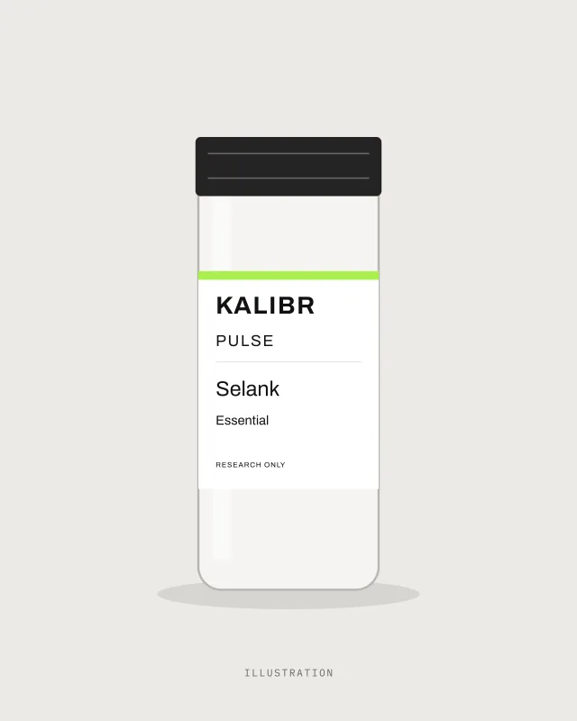 KALIBR PULSE — Selank Essential. Ilustrace; balení a dodávaná forma vyžadují potvrzení.